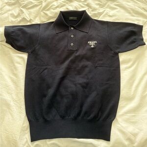Prada Men's Dark Polo Shirt